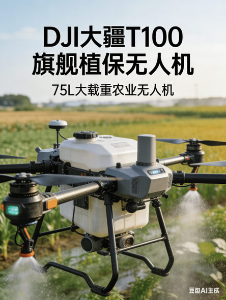 DJI大疆T100 旗舰植保无人机 75L大载重农业无人机