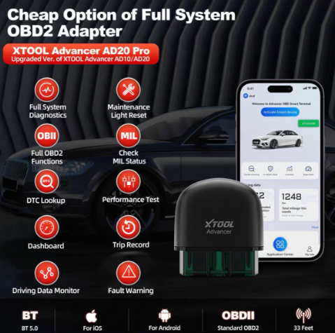 XTOOL AD20PRO Global Version OBD2 Scanner - Full System Diagnostics, Lifetime Free Updates, Wireless Bluetooth for iOS & Android XTOOL 朗仁 AD20PRO 全球版 汽车OBD2诊断仪 - 全系统诊断 - Image 2