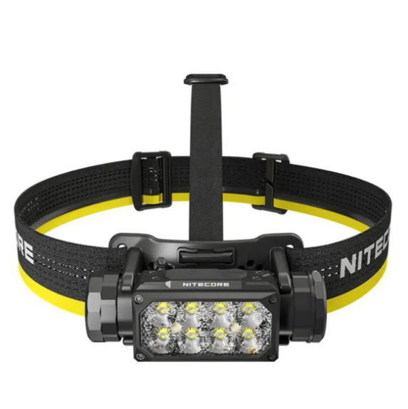 Nitecore HC65 UHE Ultra High Triple Output Metal Headlamp - 2000 Lumens, 222m Beam, 82h Runtime, USB-C Rechargeable, IP68 奈特科尔 HC65 UHE 三光源金属高亮头灯 - 2000流明 222米射程 82小时续航 USB-C充电