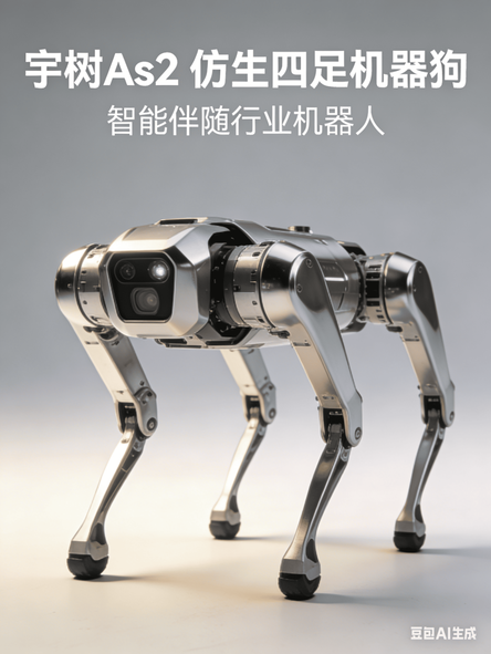 宇树As2 仿生四足机器狗 智能伴随行业机器人