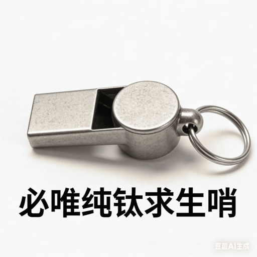 必唯 纯钛求生哨