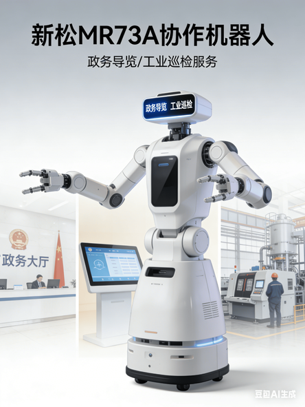 新松MR73A 协作机器人 政务导览工业巡检服务