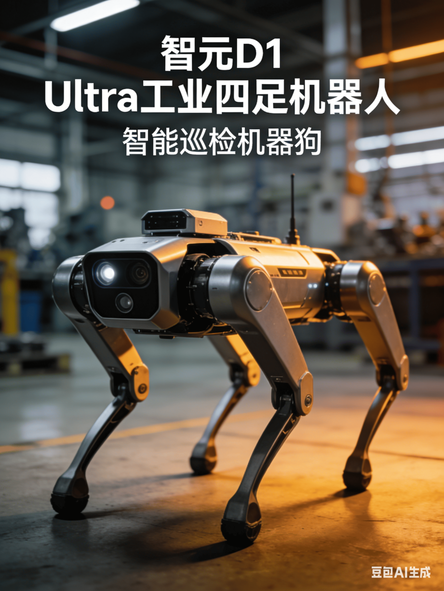 智元D1 Ultra 工业四足机器人 智能巡检机器狗