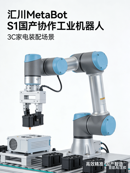 汇川MetaBot S1 国产协作工业机器人 3C家电装配