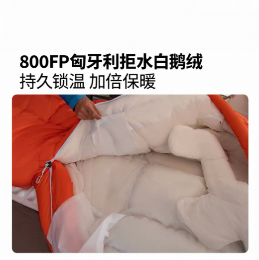 Mobi Garden Lengshan Hanwu G400 Down Sleeping Bag - 800FP Hungarian Water-Repellent White Goose Down, 10D Ultralight Fabric, Comfort -1°C 牧高笛 冷山寒武 G400 羽绒睡袋 - Image 2