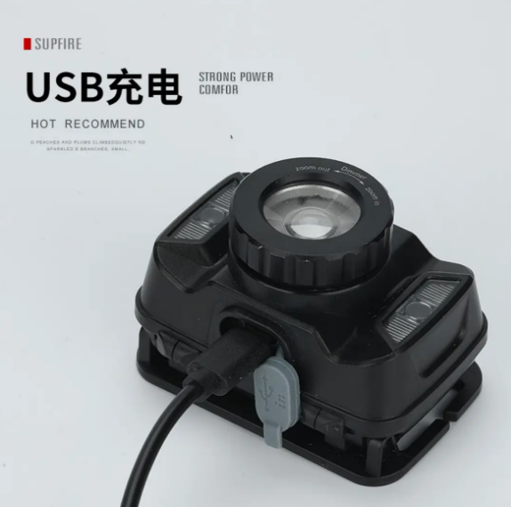 SupFire HL18 5W Sensor Headlamp - 100m Beam, 1800mAh, Zoomable, Splash-Proof, USB Rechargeable 神火 HL18 5W感应头灯 - 100米远射 1800mAh 可调焦 - Image 3