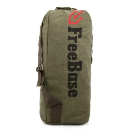 Free Soldier Outdoor Military Canvas Backpack Barrel Bag - Large Size, 81cm Height, Tactical Hiking & Travel Rucksack 自由兵 户外军迷帆布双肩背包桶包 - 大号 高81cm 战术登山旅行背囊挎包 - Image 2