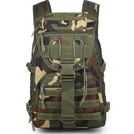 Dragon Tooth Large Capacity Tactical Assault Backpack - 40L, Camouflage, Multifunctional Outdoor Military Rapid Response Hiking Daypack 龙牙 大容量战术突击背包 - 40L 迷彩多功能 户外军事旅行快速反应登山包