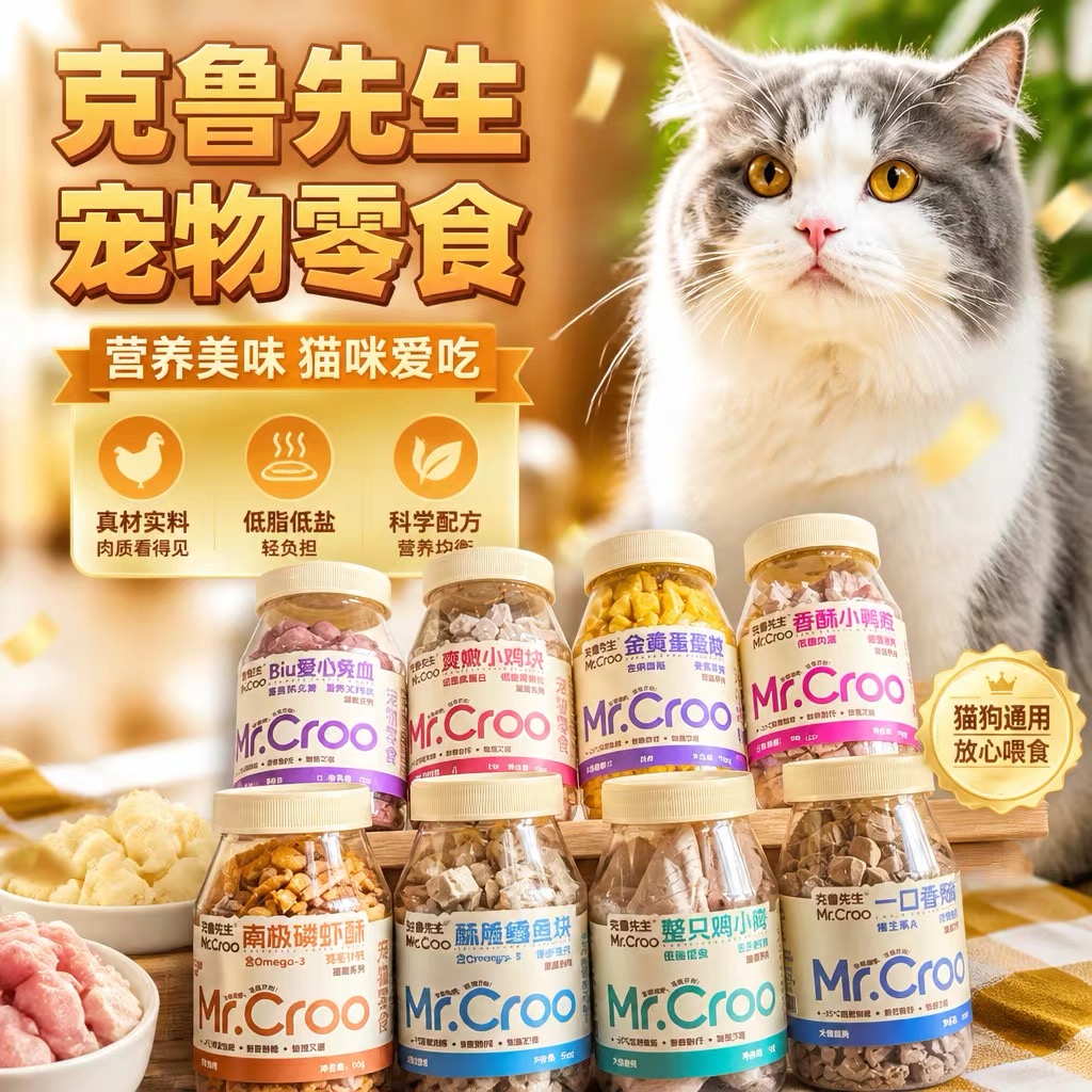 克鲁先生(Mr.Croo)冻干宠物零食系列