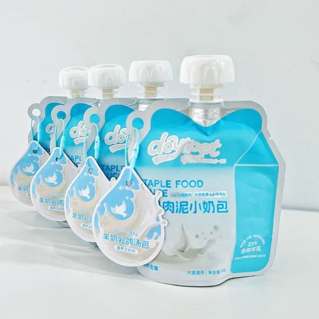 哆弈派犬猫通用主食湿粮肉泥小奶包 80g/袋