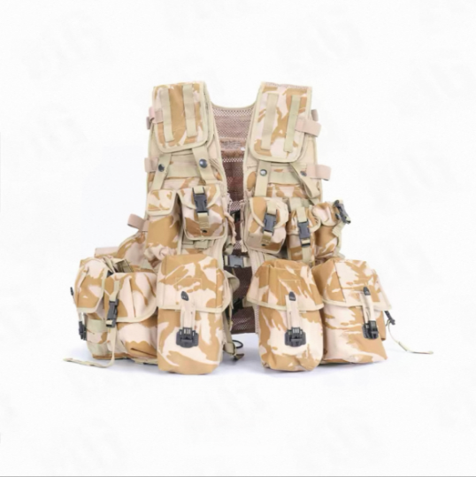 British Army Genuine Issue Desert Modular Tactical Vest Set - 13 Pouches Combat Vest Military Version英军公发原品沙漠模组化战术背心套装 13 个包 作战背心马甲军版
