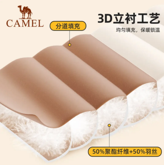 CAMEL Envelope Cotton Sleeping Bag - Lightweight, Machine Washable, for Summer Camping & Beginners 骆驼 信封式棉睡袋 可机洗 夏季露营入门级 - Image 3