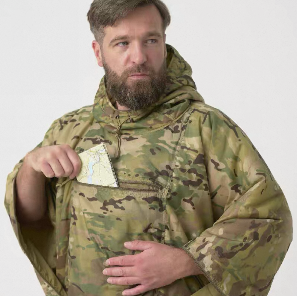 Helikon SWAGMAN Poncho - Roll-up Outdoor Raincoat, Tactical Windbreaker, Sleeping Bag (Helikon SWAGMAN 流浪者斗篷 卷式户外雨披 战术风衣睡袋) - Image 2