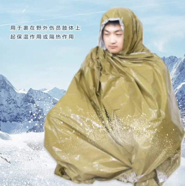 HUANUO Emergency First Aid Blanket - Reflective Coating, Thermal Insulation & Heat Isolation, for Outdoor Survival & Emergency Rescue 华诺救生急救毯 - 反光涂层 保温隔热 户外生存应急救护 - Image 2
