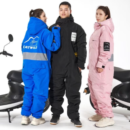 Winter Motorcycle & Scooter Riding Coverall冬季电动车摩托车骑行连体服
